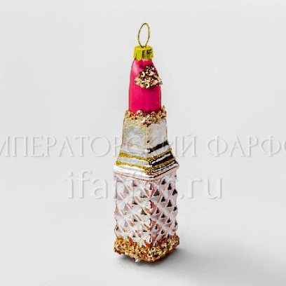 Елочная игрушка «Губная помада»