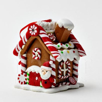 Елочная игрушка второй сорт «Пряничный домик 3»