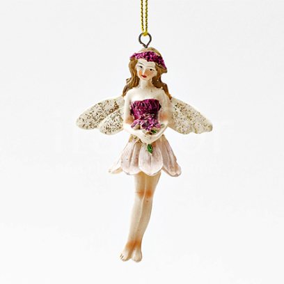 Елочная игрушка «Фея с цветами»