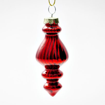Елочная игрушка Веретено 1 Красное