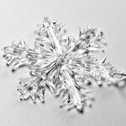 Елочная игрушка «Плоская снежинка»