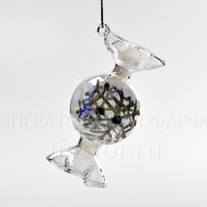 Елочная игрушка «Конфета прозрачная»