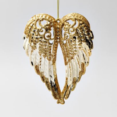 Елочная игрушка Сложенные крылья