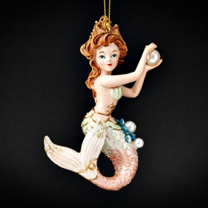 Елочная игрушка «Русалка с жемчужиной»