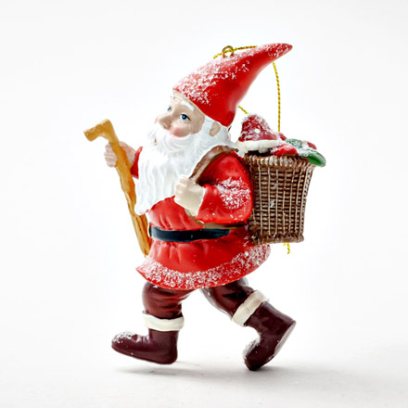 Елочная игрушка «Рождественский гном с посохом»