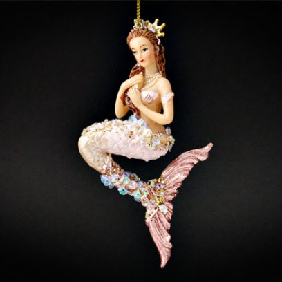 Елочная игрушка «Русалка с жемчужным хвостом 1»