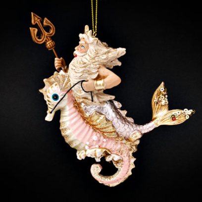 Елочная игрушка «Нептун на морском коньке»