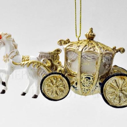 Елочная игрушка Конный экипаж