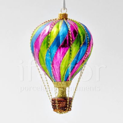 Елочная игрушка «Воздушный шар разноцветный»