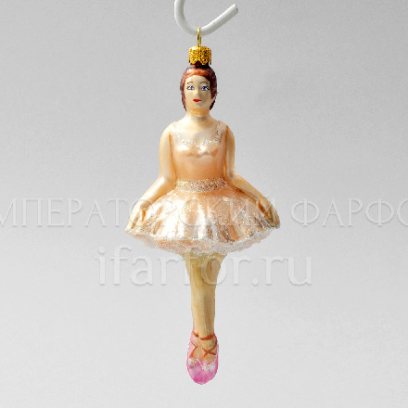Елочная игрушка «Балерина» Стекло. 145 мм.