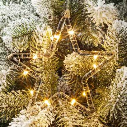 Елочная игрушка Светящаяся звезда 10LED