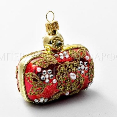 Елочная игрушка в подарочной коробке Сумочка