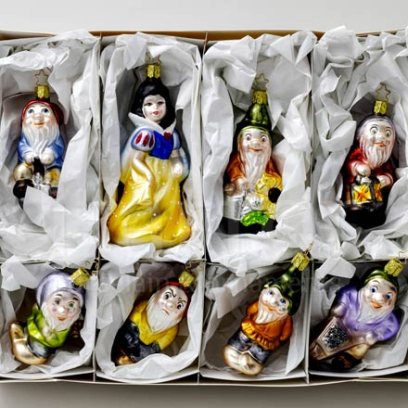 Набор елочных игрушек Белоснежка и семь гномов