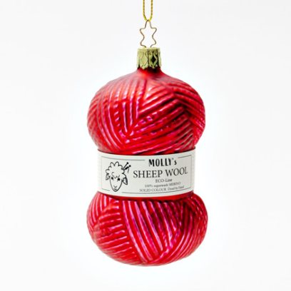 Елочная игрушка «Пряжа красная»