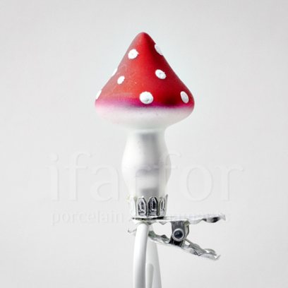 Елочная игрушка «Грибы. Мухомор»