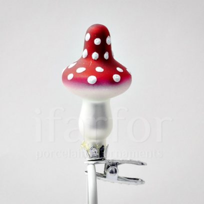 Елочная игрушка «Грибы. Мухомор с высокой шляпкой»