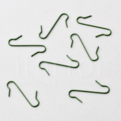 Крючки для елочных игрушек Зеленый Крючки 100штук