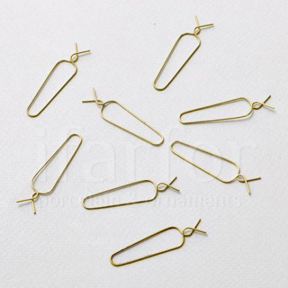 Крючки-клипсы для елочных игрушек Золотой Крючки-клипсы 50штук