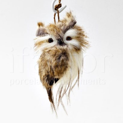 Елочная игрушка Лохматый совенок 3
