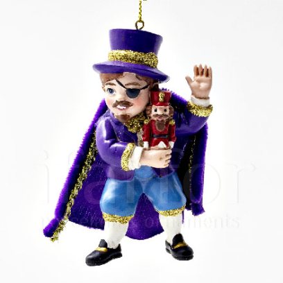 Елочная игрушка Детский балет. Дроссельмейер в синем камзоле