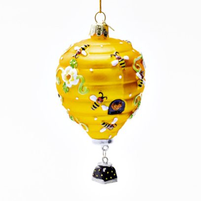 Елочная игрушка Воздушный шар-улей