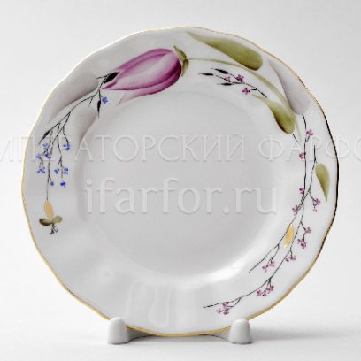 Тарелка мелкая «Розовые тюльпаны»