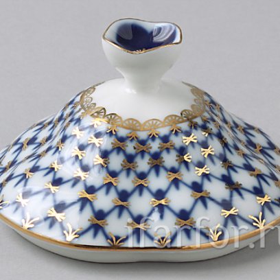 Крышка к чайной чашке Кобальтовая сетка Подарочная-2