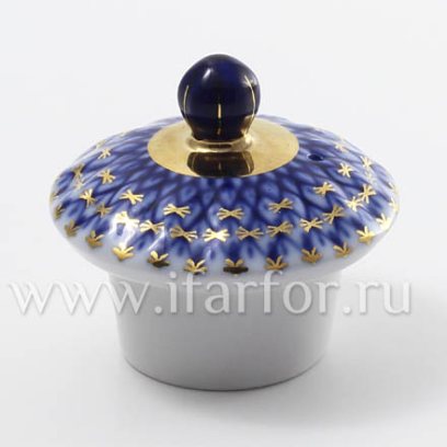 Крышка к кофейнику «Кобальтовая сетка» Форма: Тюльпан. Твердый фарфор