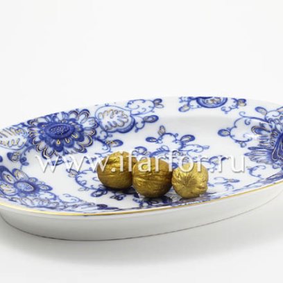 Блюдо овальное «Поющий сад»