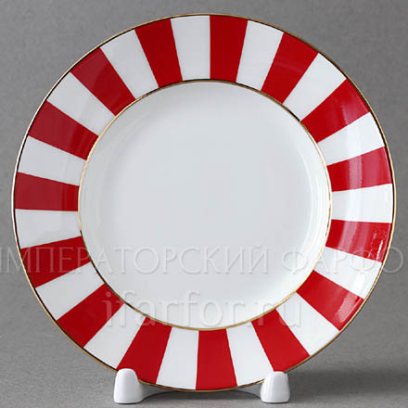 Тарелка десертная «Да и нет (красный)»