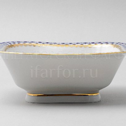 Салатник 4 порц. квадр. «Кобальтовая сетка»