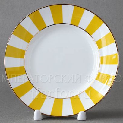 Тарелка десертная «Да и нет (желтый)»