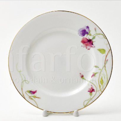 Тарелка десертная второй сорт «Цветущий горошек»
