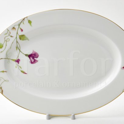 Блюдо овальное «Цветущий горошек»