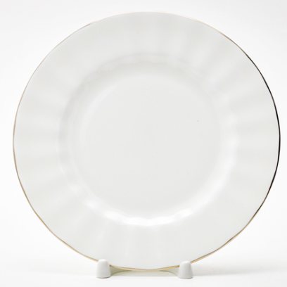 Тарелка плоская 190 мм Нега Платиновая лента 2 в золото