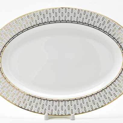 Блюдо овальное «Саламандра Грей»