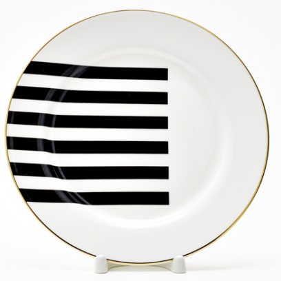 Тарелка плоская «Да и нет (черный)»