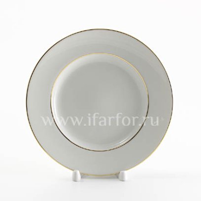 Тарелка мелкая Золотая лента