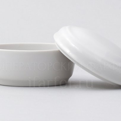 Туалетная коробочка Овальная Белый н/к