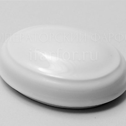 Крышка к туалетной коробочке Белый нк Овальная