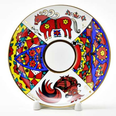 Блюдце чайное «Народные узоры»