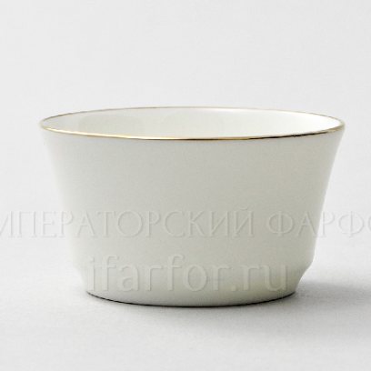 Солонка «Золотая лента» Форма: Молодежная. Твердый фарфор. 60 x 33 мм.