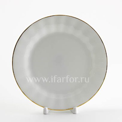 Тарелка плоская «Золотая лента»
