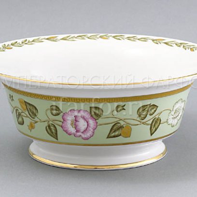 Салатник 6 порц. кругл. «Нефритовый фон»