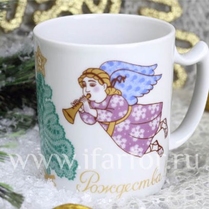 Бокал «Счастливого рождества»