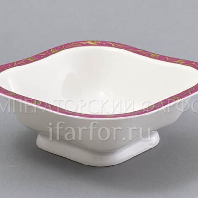 Салатник 2 порц. квадр. «Сетка-Блюз»