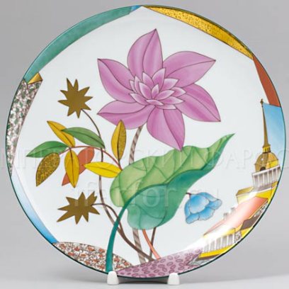 Тарелка декоративная «Цветущий город»