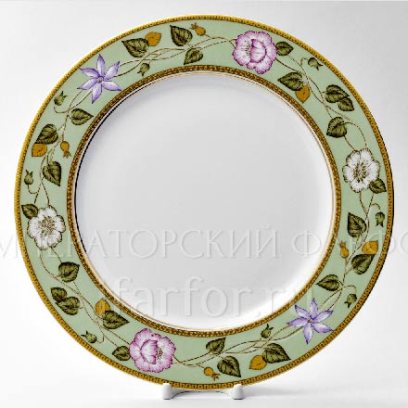Блюдо круглое «Нефритовый фон»