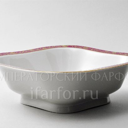 Салатник 6 порц. квадр. «Сетка-блюз 2»