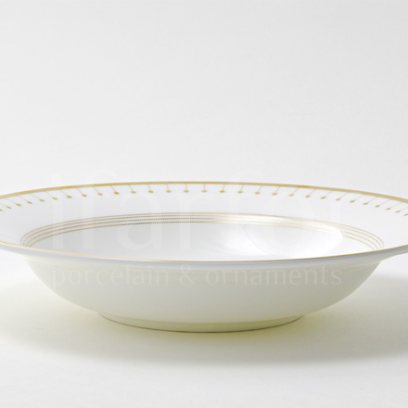 Тарелка глубокая «Азур золотой»